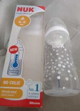 пляшечка для годування (бутылочка для кормления) NUK 300мл + подарунок
