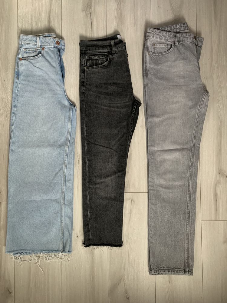 Джинсы штаны трубы скини Zara р 34-36-38