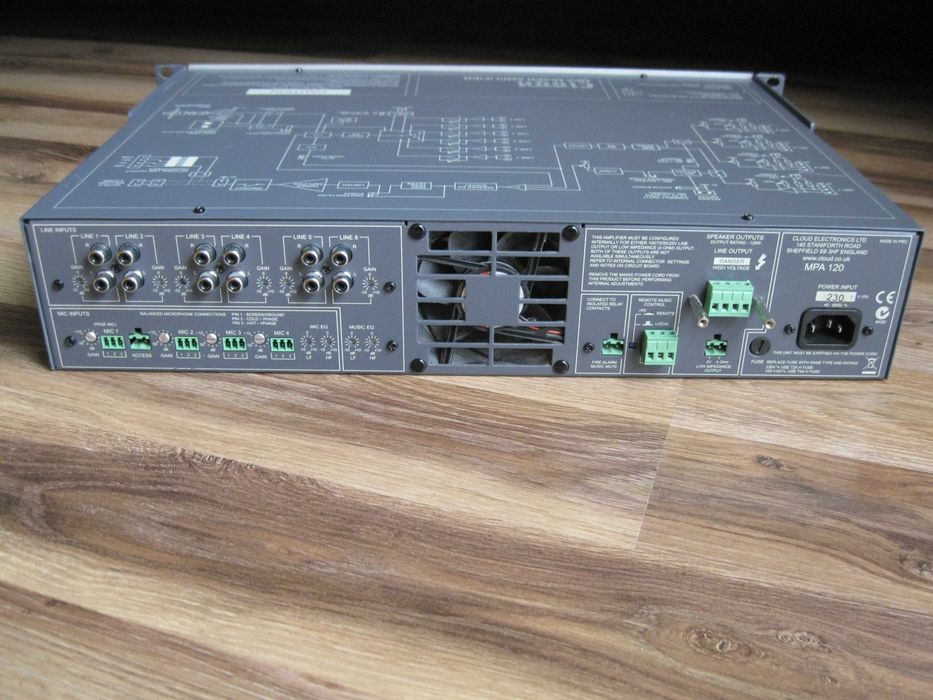 Wzmacniacz miksujący mixer amplifier CLOUD MPA 120
