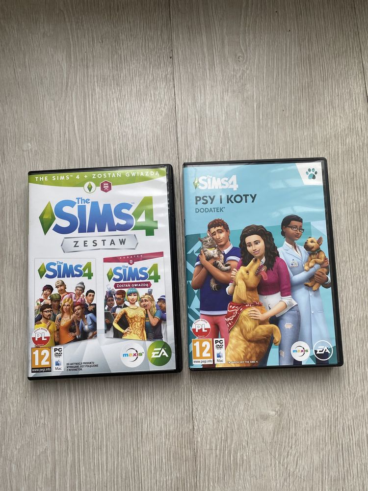 Sims 4 + dwa dodatki(Zostań gwiazdą i Psy i Koty)