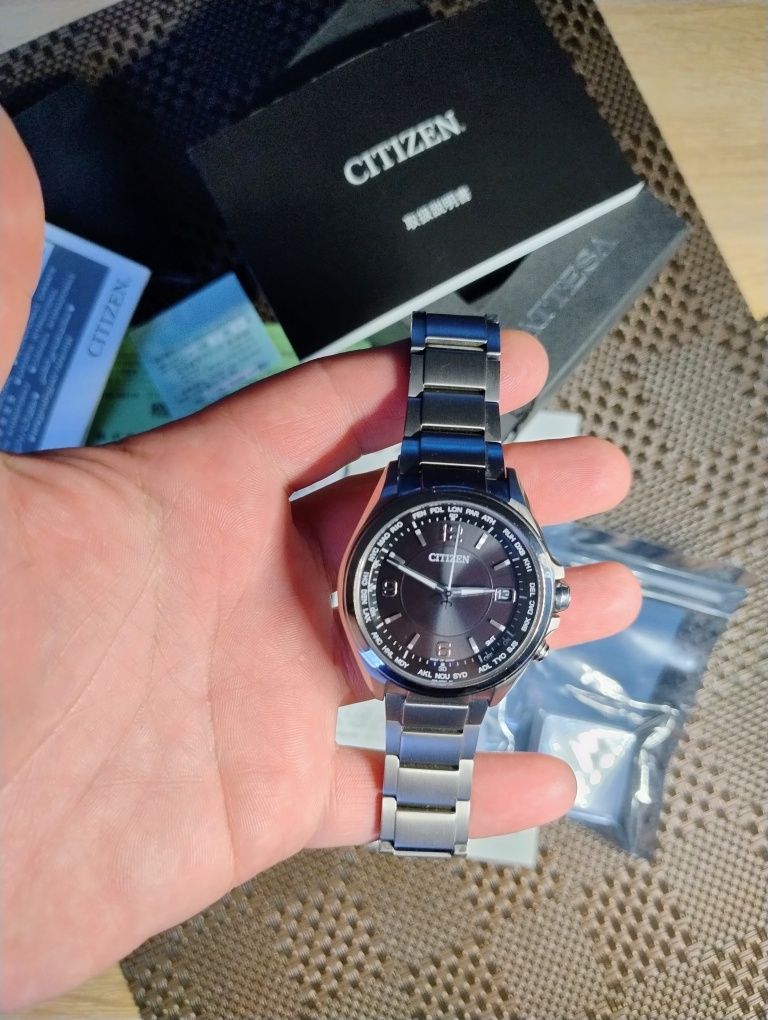 Citizen Attesa CB1070-56F Eco-Drive Radio Wave Titanium