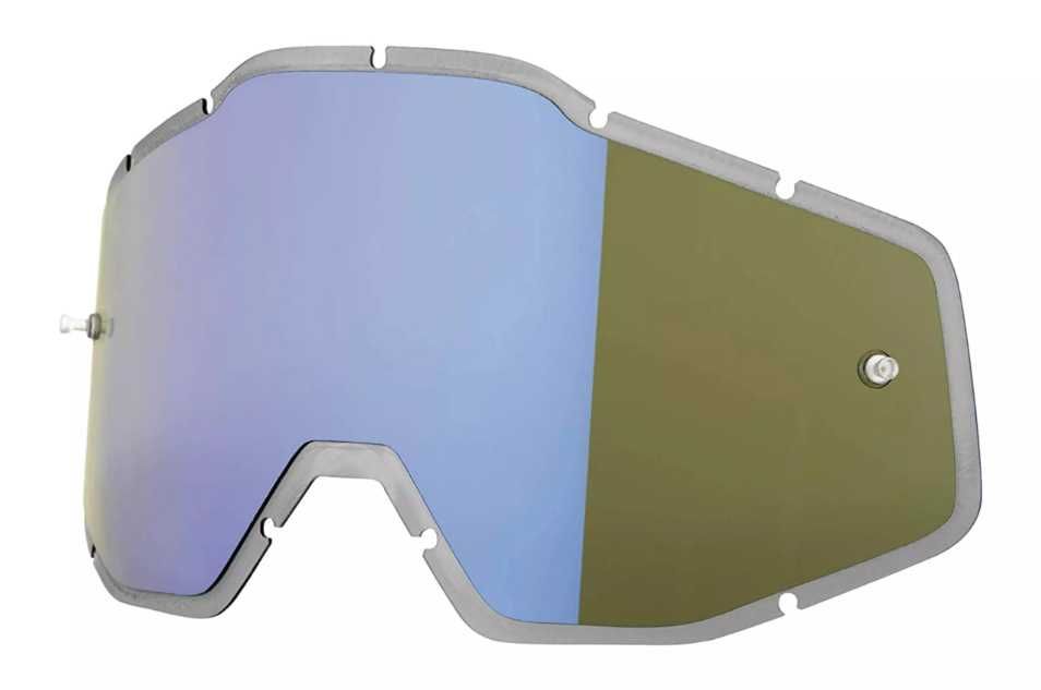 Szybka do gogli 100% RACECRAFT/ACCUR/STRATA Silver Flash (STO15)