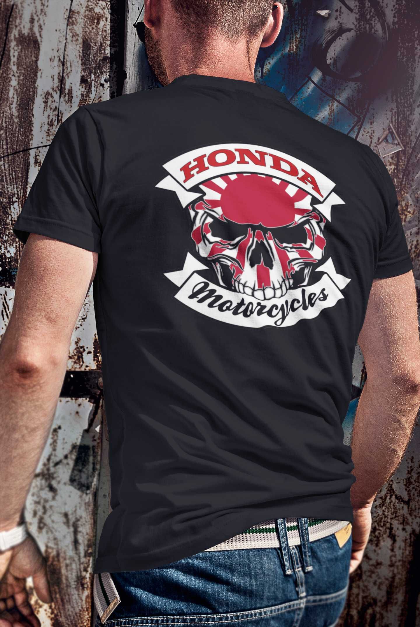 T-shirt Honda Motorcycles Skull