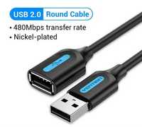 USB кабель-удлинитель 1 метр Vention USB 2.0