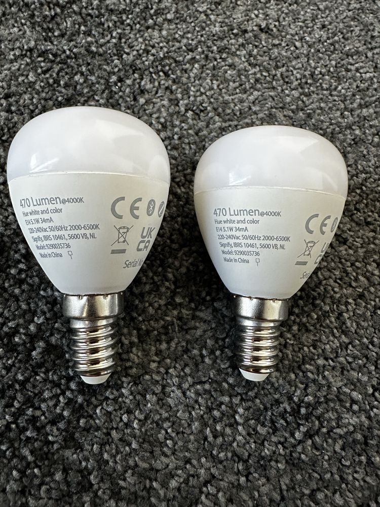 Philips Hue White and Color Ambiance E14 – 2 sztuki, nowe