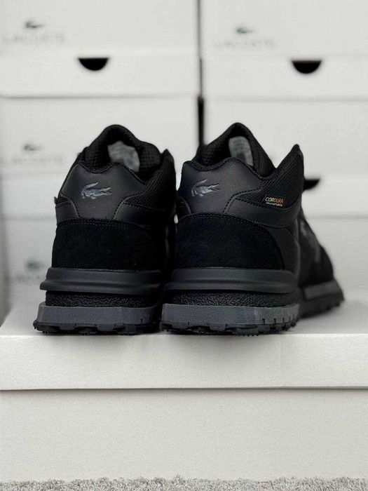 Зимние кроссовки Lacoste Elite Active Cordura, 41-46 р кросівки чёрные