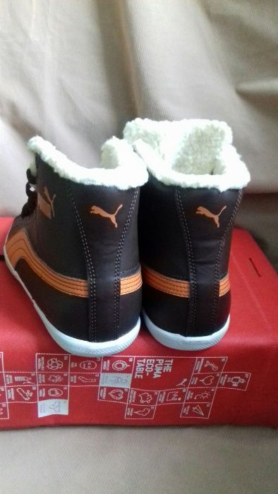 Кеды  Puma кожаные, утепленные, внутри мех. разм. 39 (оригинал) Италия