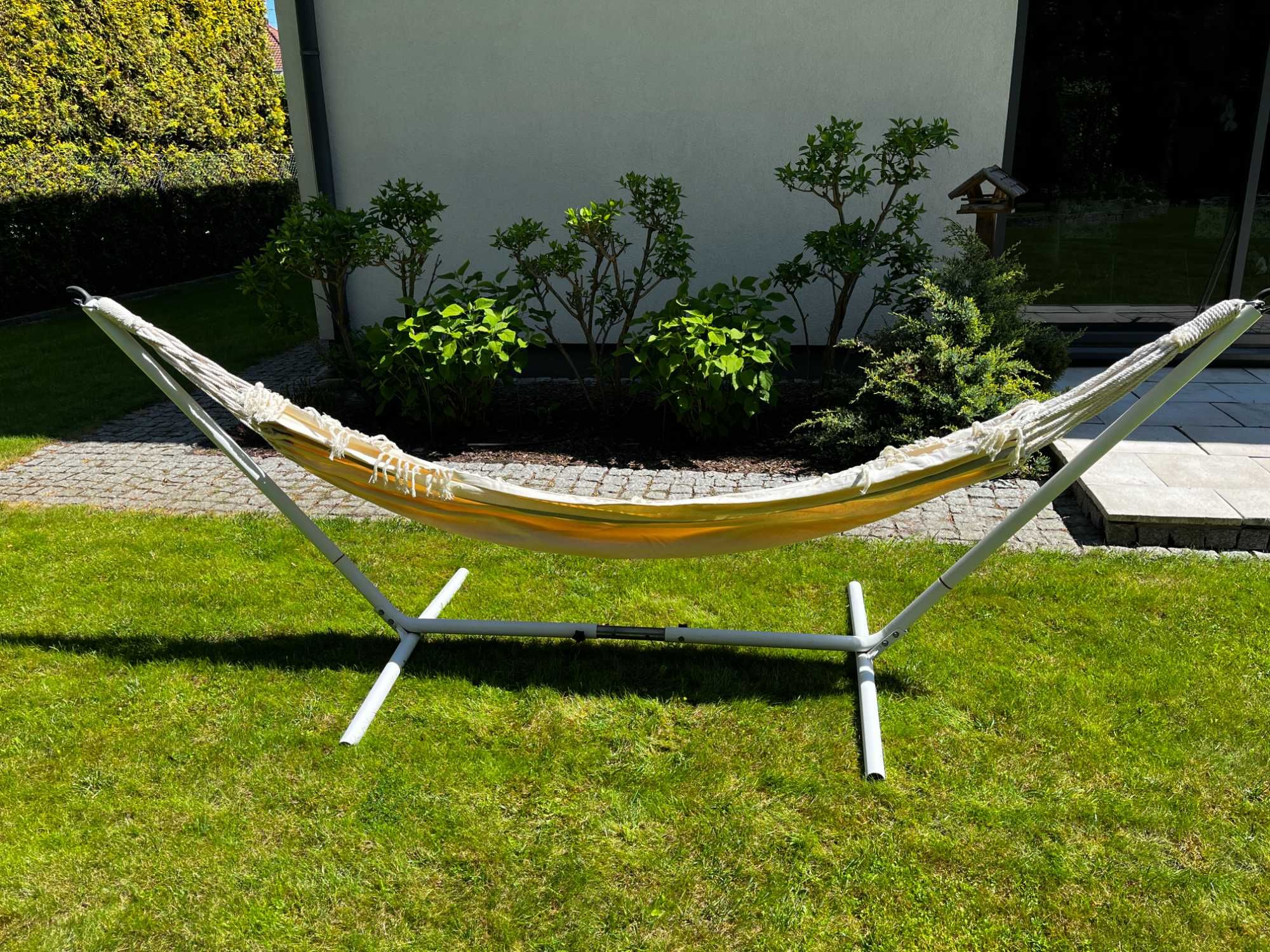 Hamak, gruby bawełniany z frędzlami, BOHO