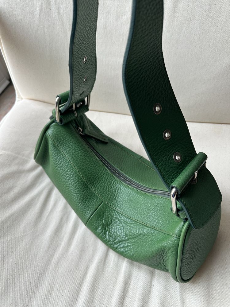 mala bolsa ombro verde vintage