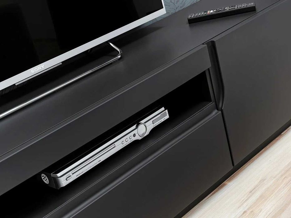 Nowa szafka RTV, grafit lub czarny mat - szer 200cm