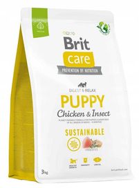 Brit Puppy Insect Karma Dla Szczeniąt z Kurczakiem i Owadami 3 kg