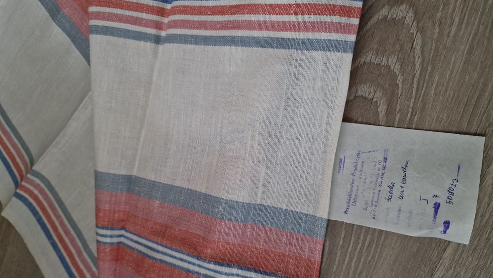Ręczniki kuchenne,len,bawełna z PRL - 6 szt.( zestaw  nr 1)