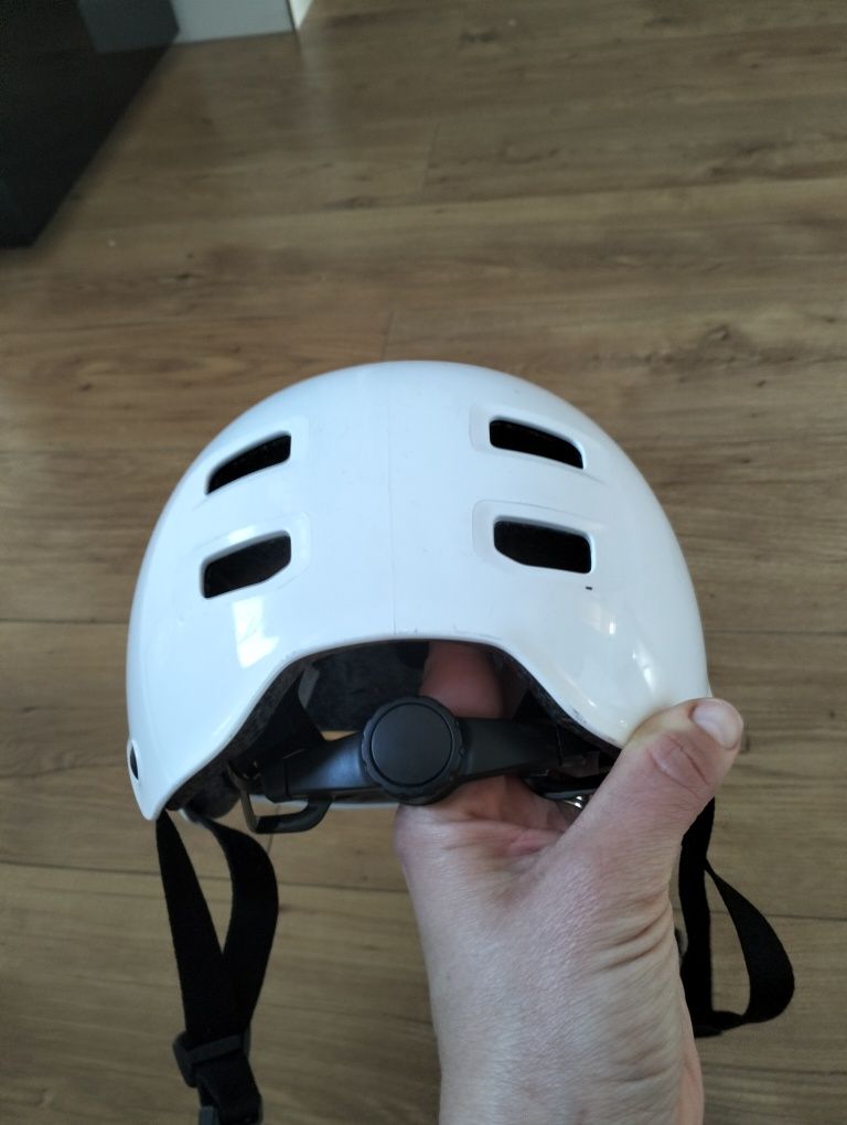 Kask oxelo XS biały,decathlon