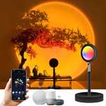 Lampka Projektor Światło Zachodzącego Słońca LED RGB Smart Aplikacja