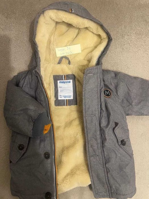 kurtka chłopięca zimowa Mayoral rozm 74 plus 2 bezrękawniki
