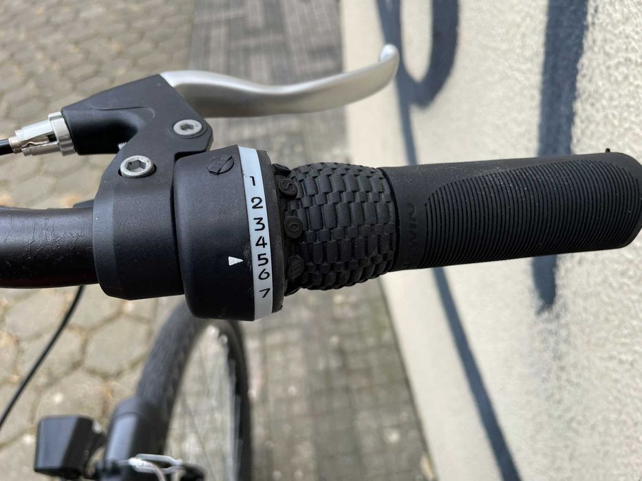 BICICLETA VERMELHA PASSEIO BTWIN 26'' para mulher (mais de 1,50m)