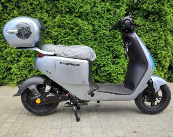 НОВИНКА 2025! Электроскутер Crosser CR-9 1000W 72V/24Ah - Сірий