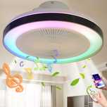 Ciche wentylator sufitowe z lampą LED