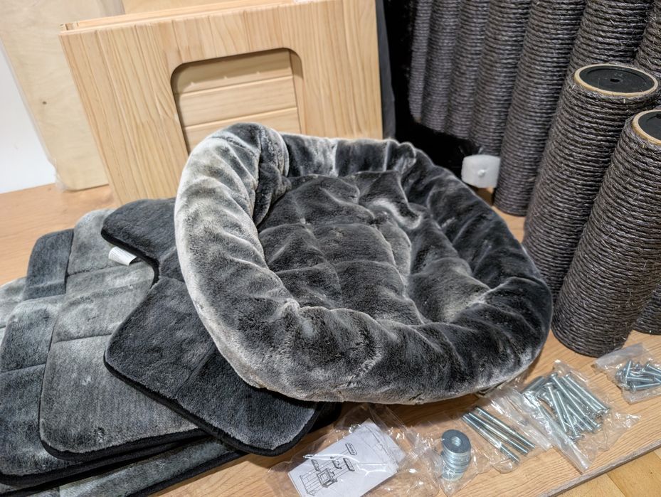 Modern Living Drapak Dla Kota Chelsea Ciemnoszary 82X72X185Cm WIELKI