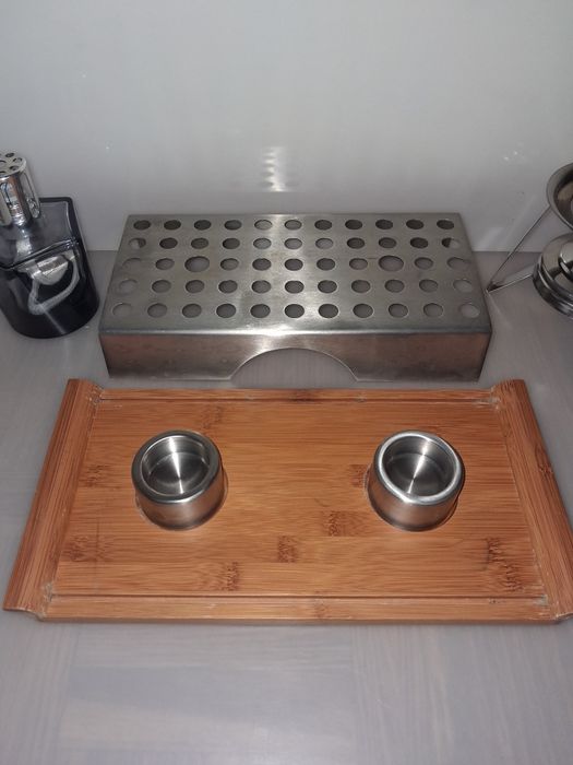 Lampada Catalítica + Aquecedor a Velas + Suporte e Lamparina em Inox