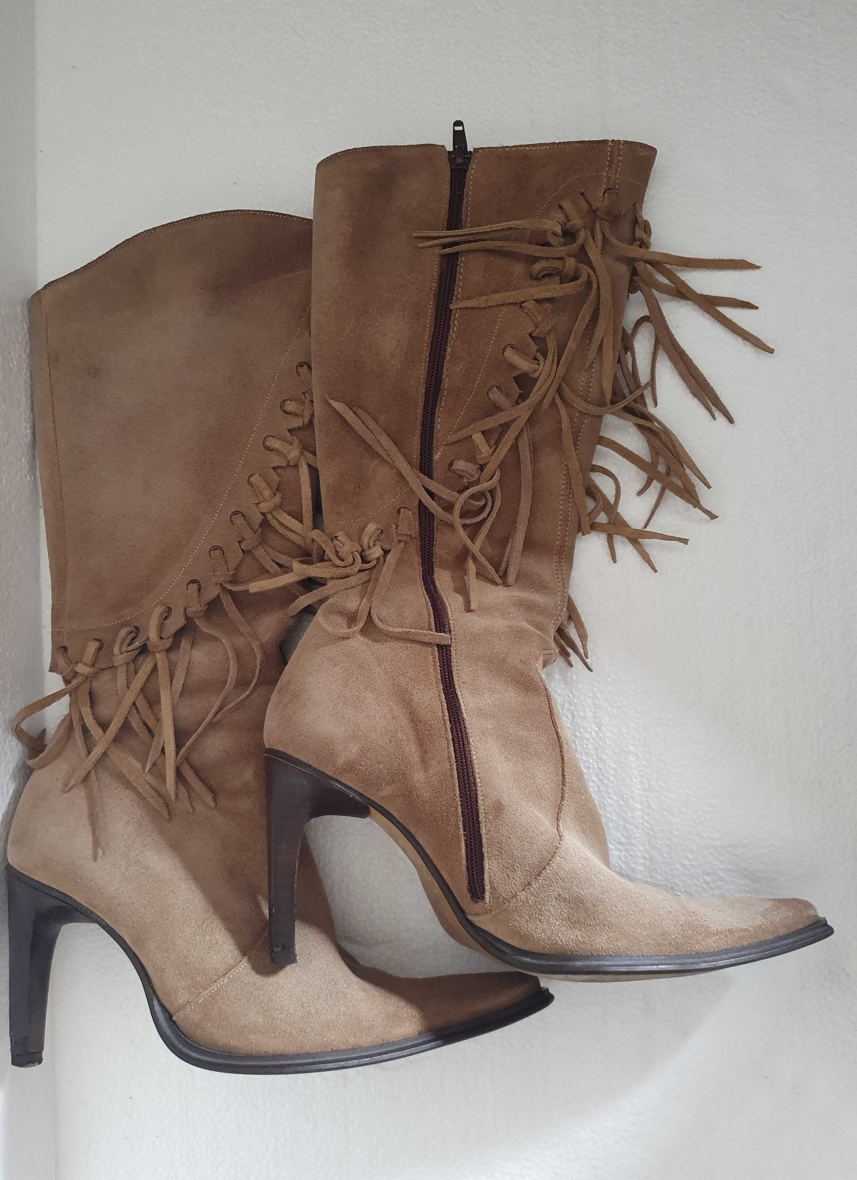 Botas em pele para Mulher
