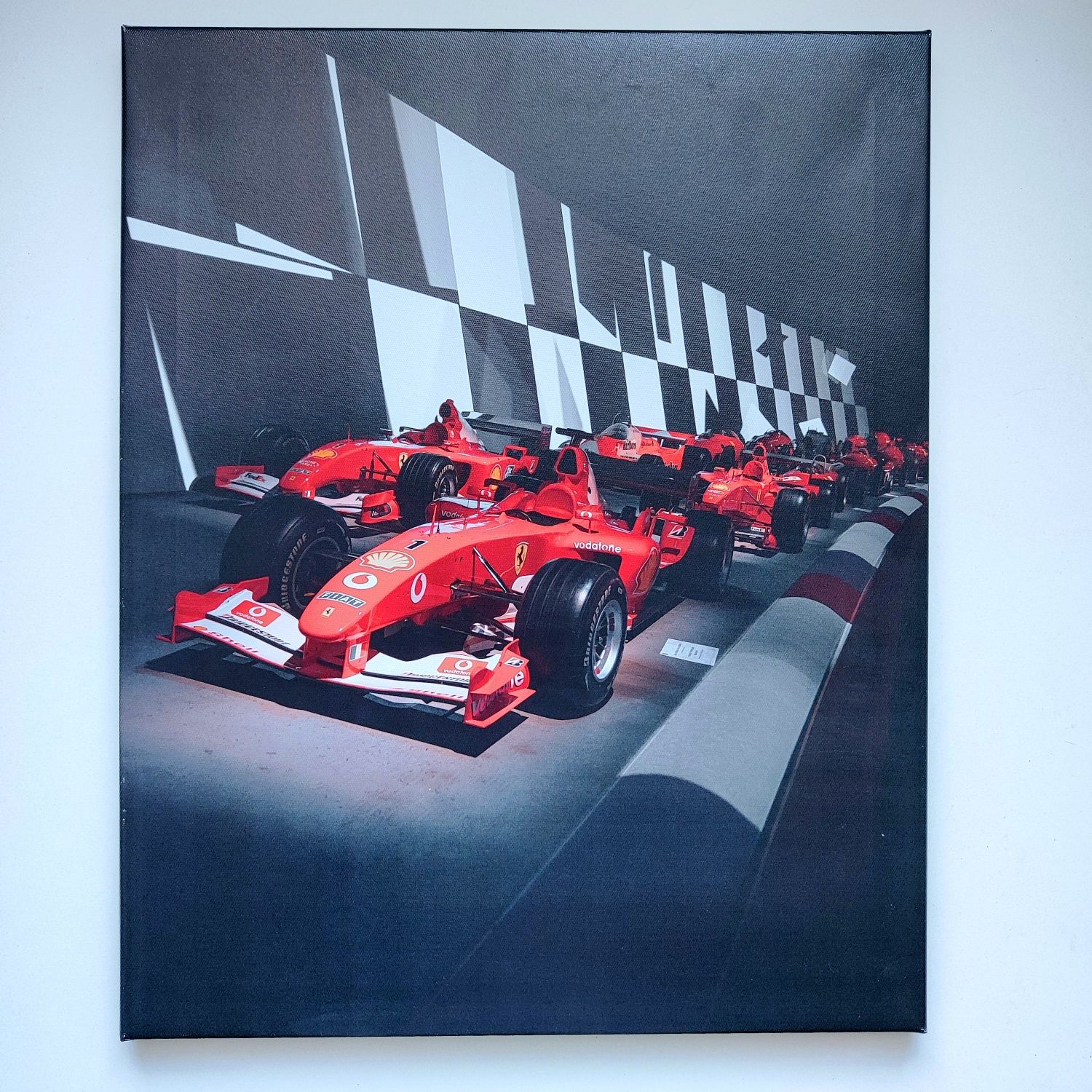 Obraz na ramie płótno nadruk formuła 1 ferrari bolid 40x50