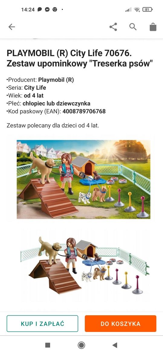 Playmobil Treserka psów.