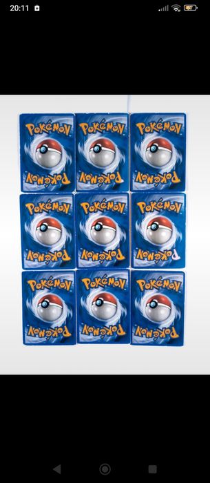 21 cartas Pokémon
