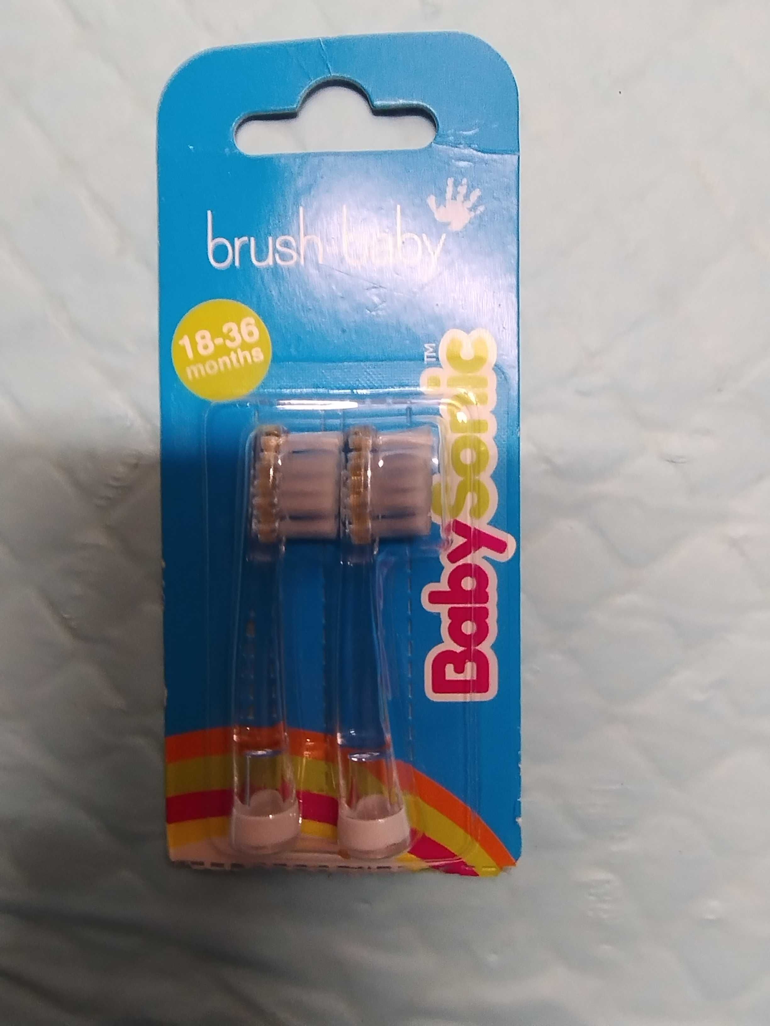 Końcówka Brush-Baby 18-36M do szczoteczki BabySonic nowa 1op.x2 szt.