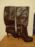 Skórzane kozaki roz. 37 Nine West