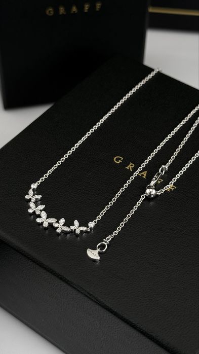 Золоте Кольє в стилі GRAFF Колекція Pavé Butterfly з діамантами