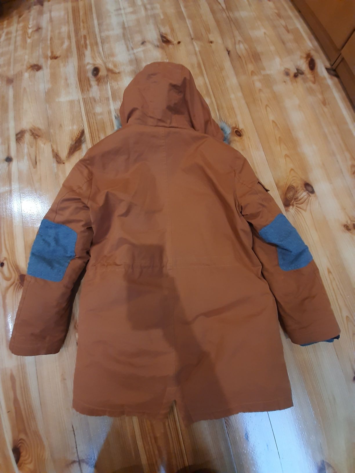 kurtka zimowa/ parka z kapturem, RESERVED, r. 158, stan bdb