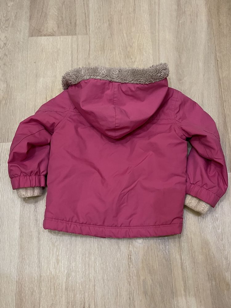 Детская спортивная куртка PUMA розовая теплая зимняя оригинал 80-86 см