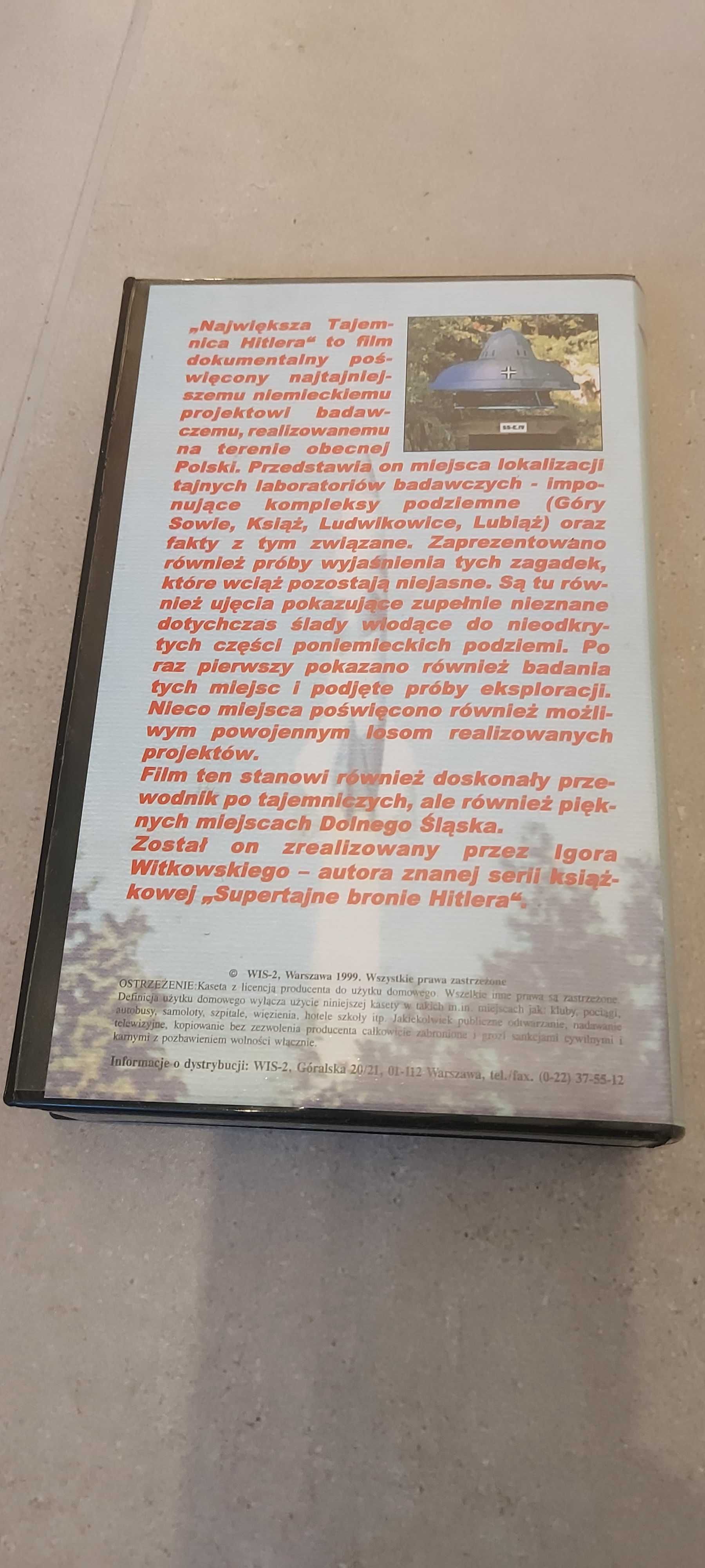 Kaseta VhS najwieksza tajemnica hitlera