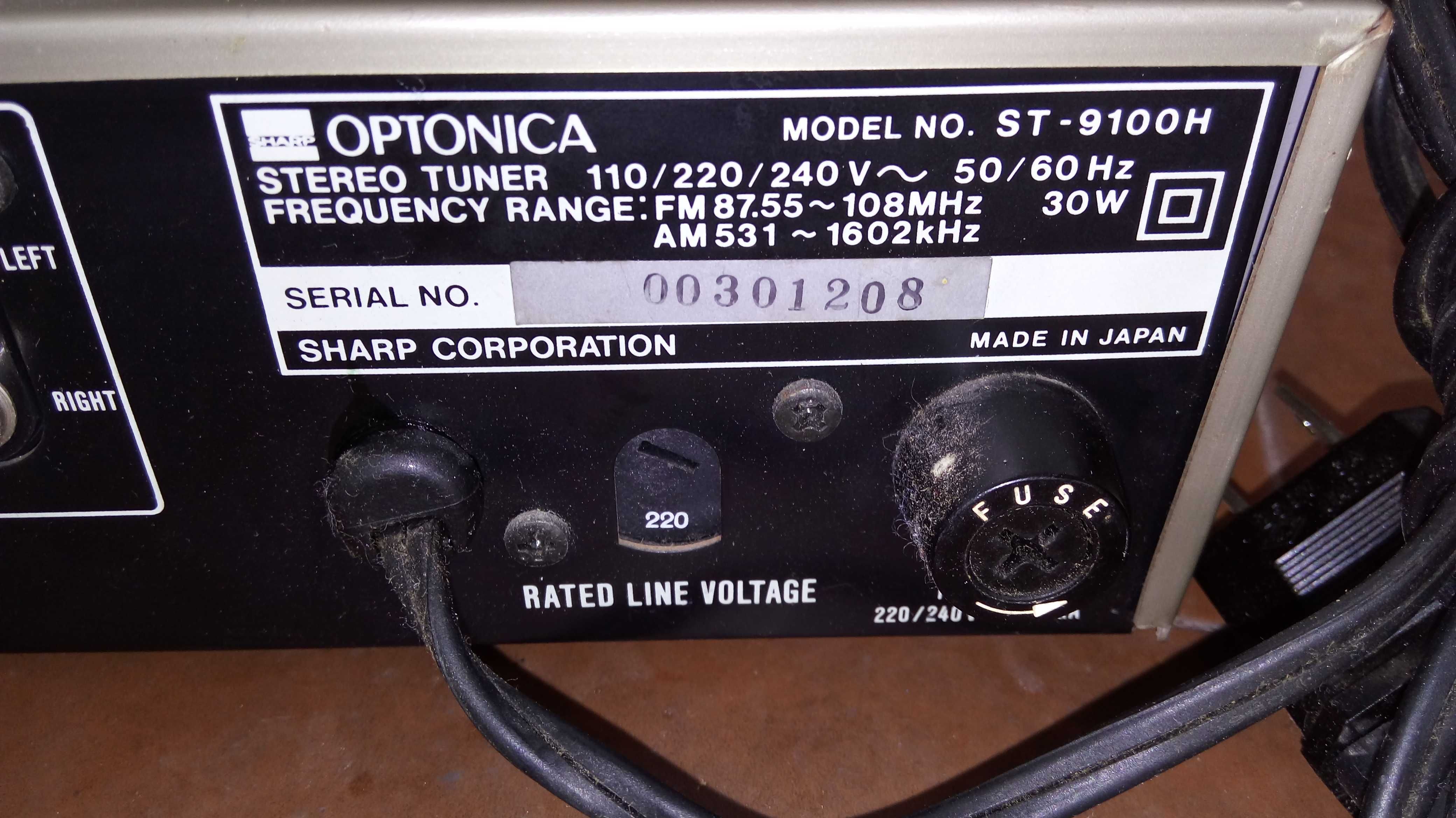 Sintonizador Optonica ST-9100H Sharp Corporation