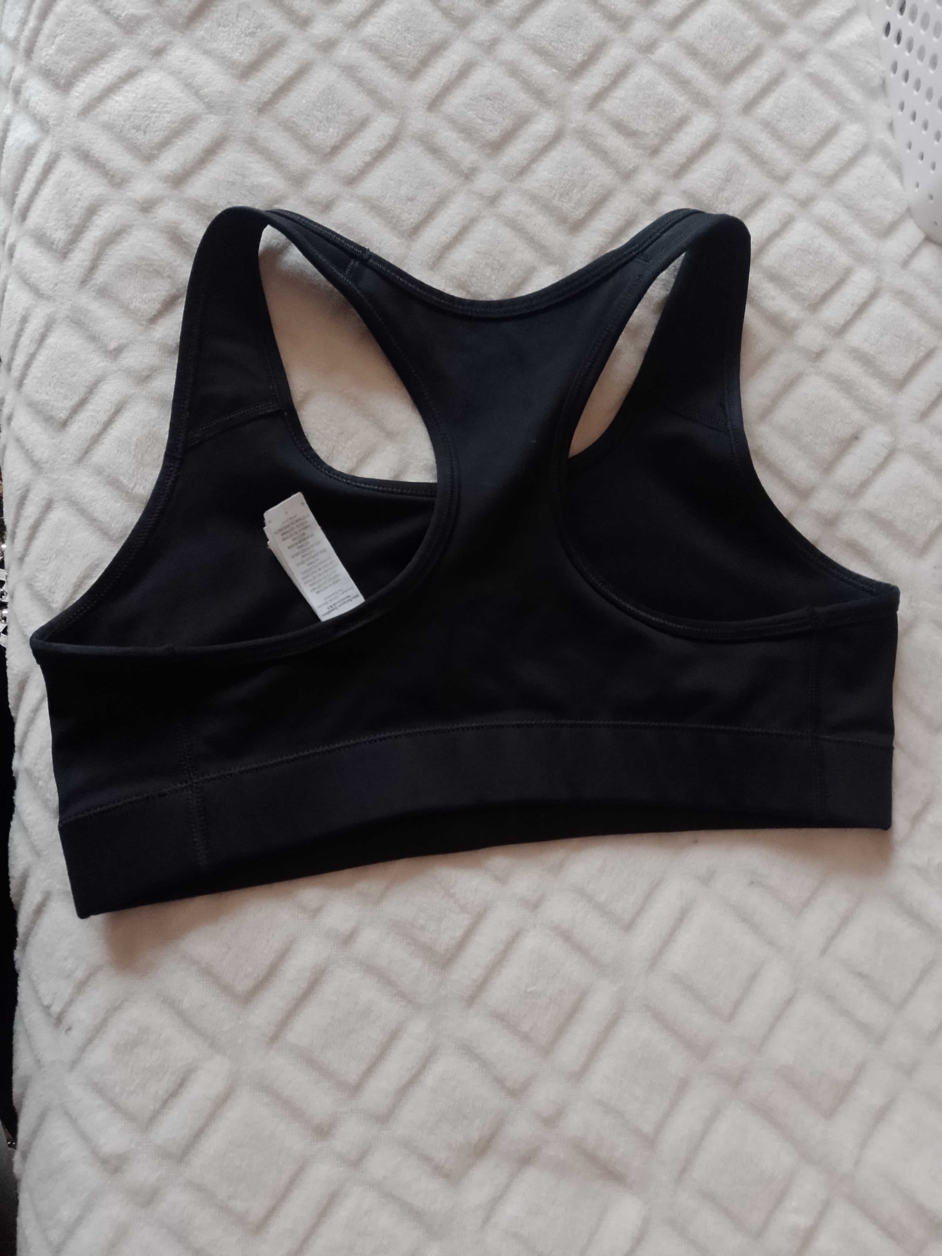 (38/M) NIKE/ Czarny top fitness z Londynu, bokserka sportowa