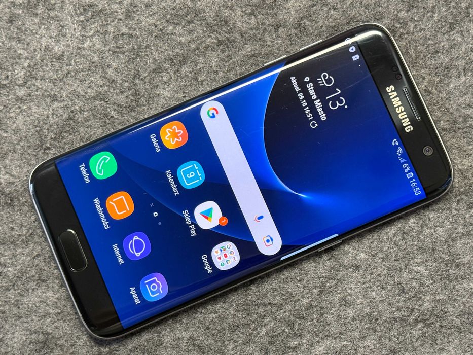 SUPER Samsung Galaxy S7 EDGE 32GB BLACK Gwarancja KRK Starowiślna 50