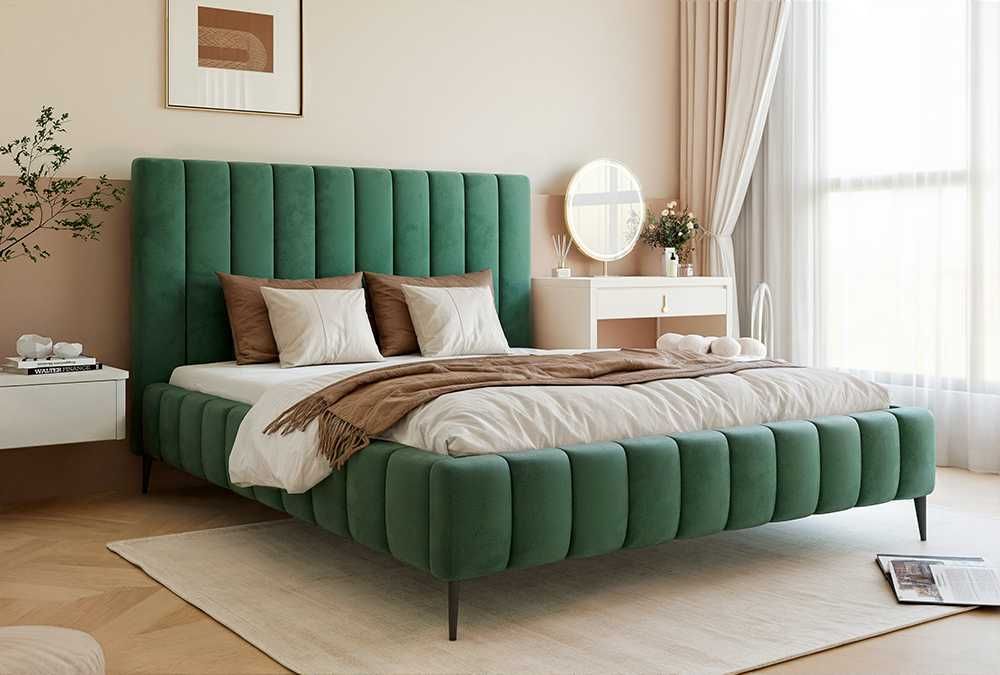 Łóżko tapicerowane MARCEL z pojemnikiem na pościel DARMOWA DOSTAWA