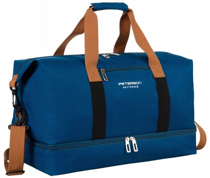 Torba wodoodporna podróżna sportowa na buty niebieska weekend nowa