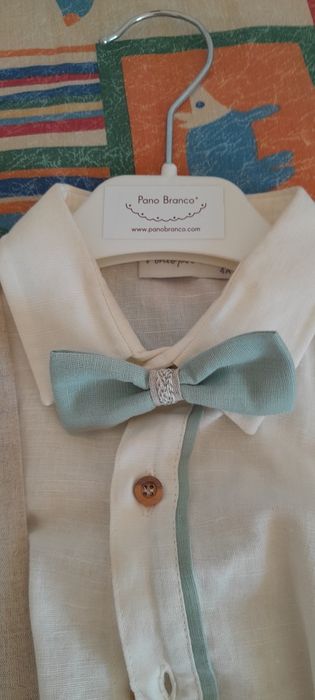 Conjunto de cerimónia pano branco