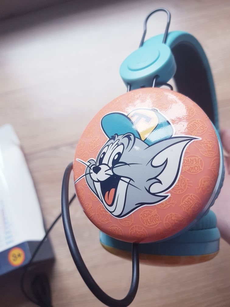 Nowe słuchawki dziecięce z bohaterami z bajki Tom & Jerry