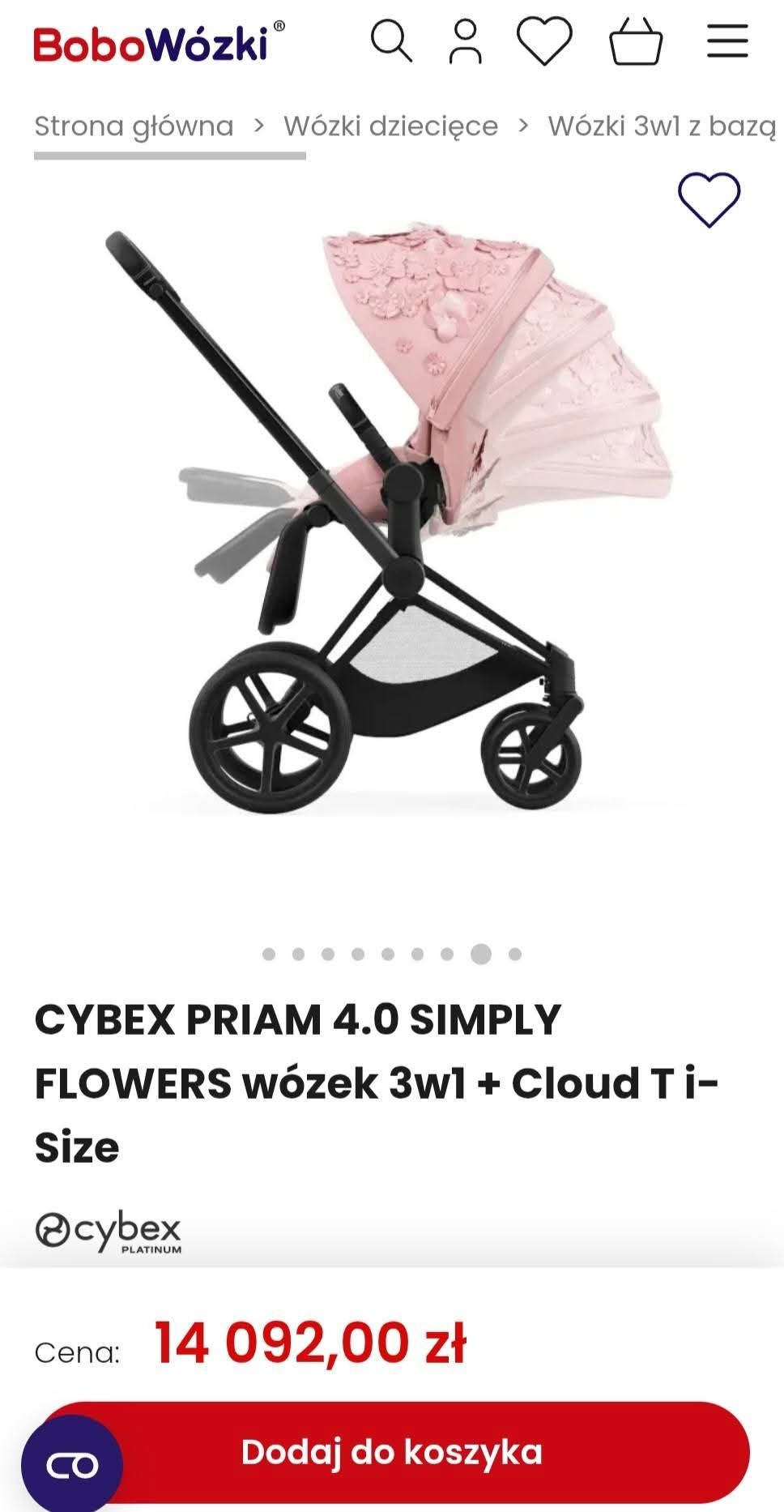 Wózek CYBEX PRIME jak nowy