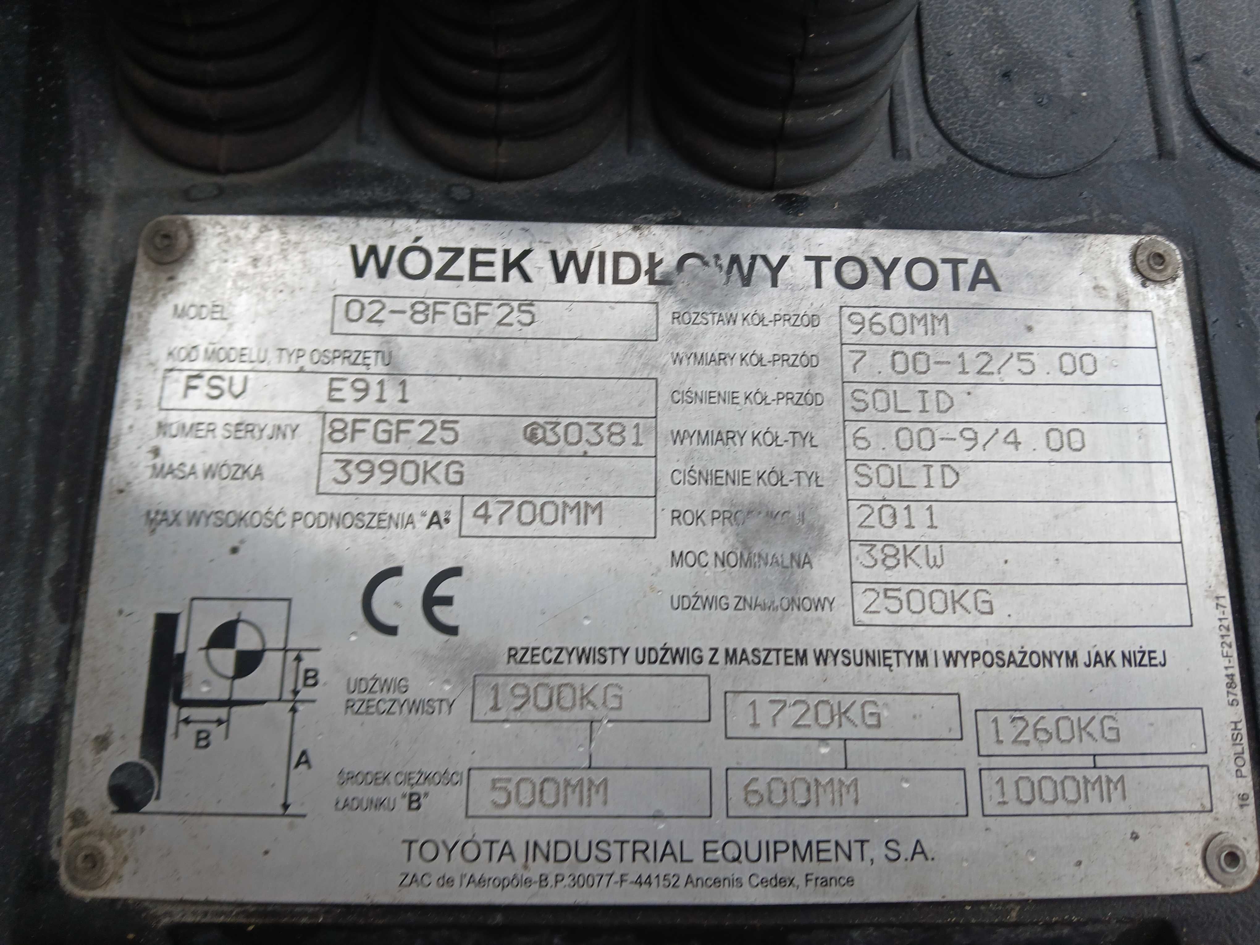 TOYOTA wózek widłowy