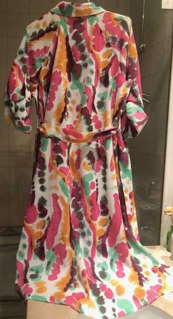 Vaporoso vestido verão multi cores, marca Constância Lima