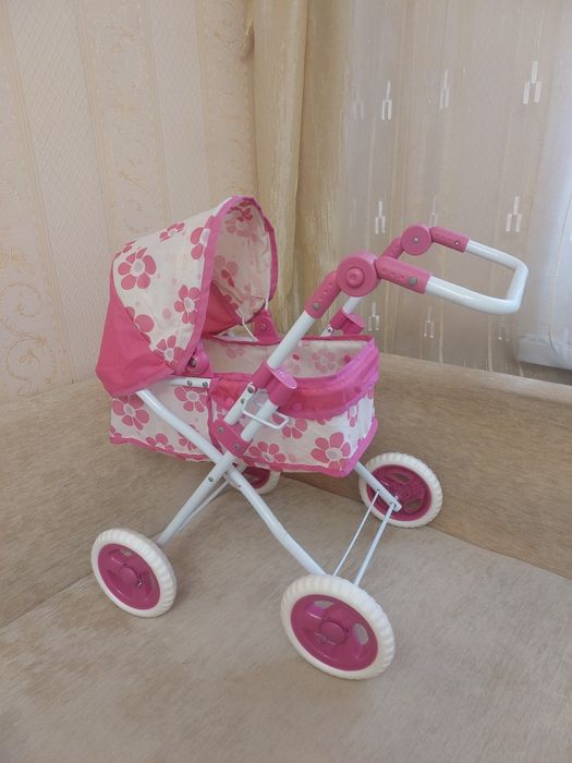 Коляска (візочок) для ляльки з регульованою ручкою
