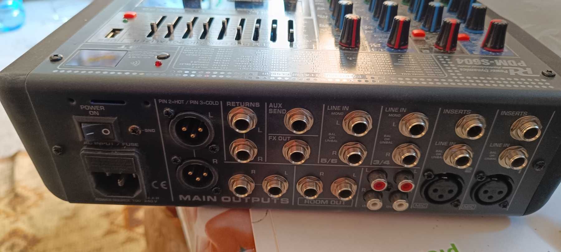 Mikser 6 kanałowy Power Dynamics PDM-S604, stan bardzo dobry