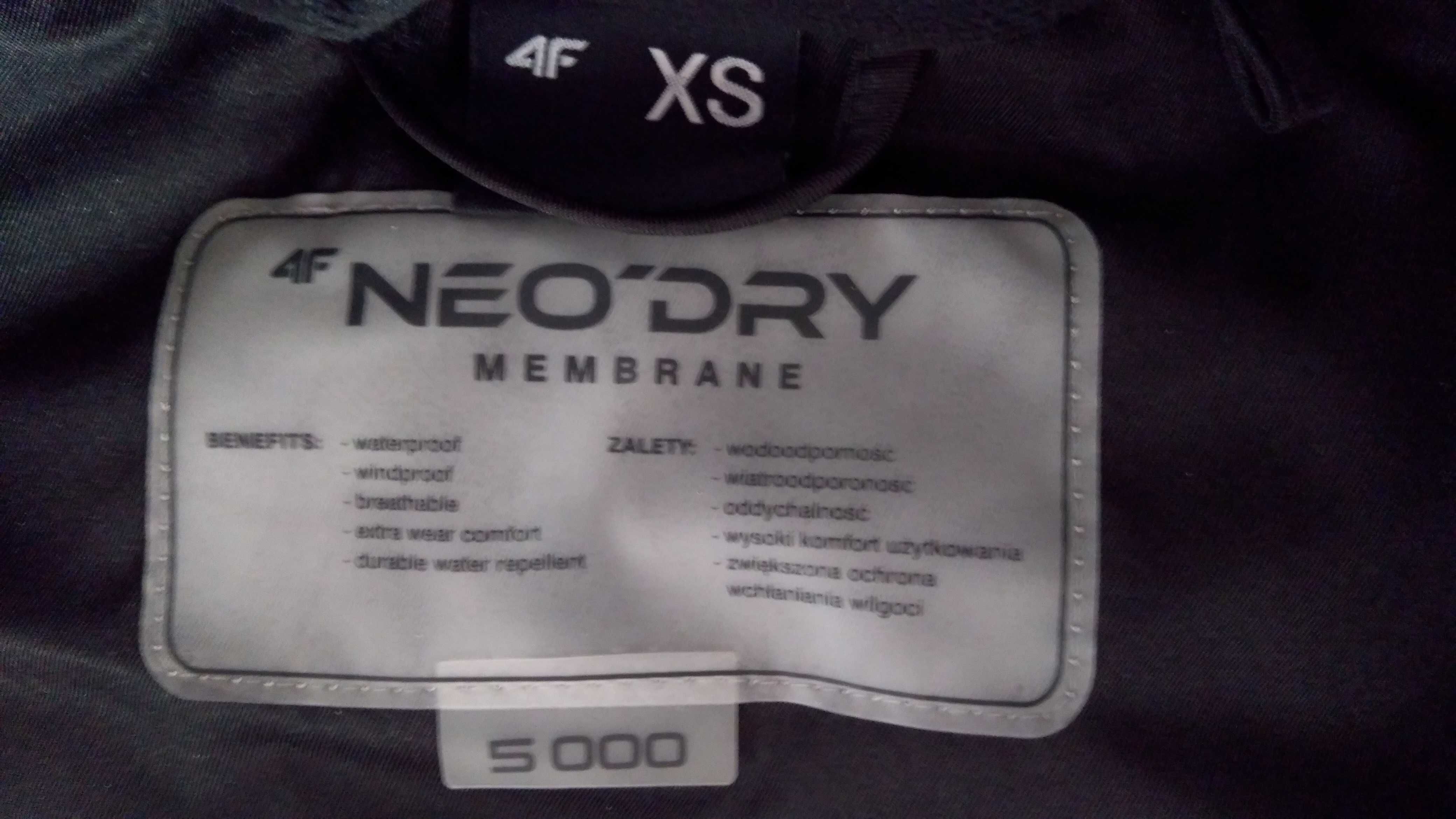 Sprzedam kurtkę narciarską 4F Neo'Dry Membrane .XS (1,60m)