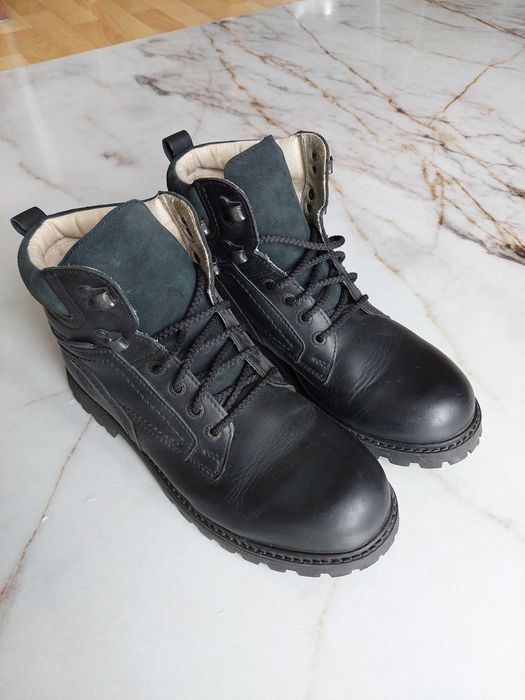 Buty trapery górskie 43 skórzane turystyczne harcerskie Hanzel