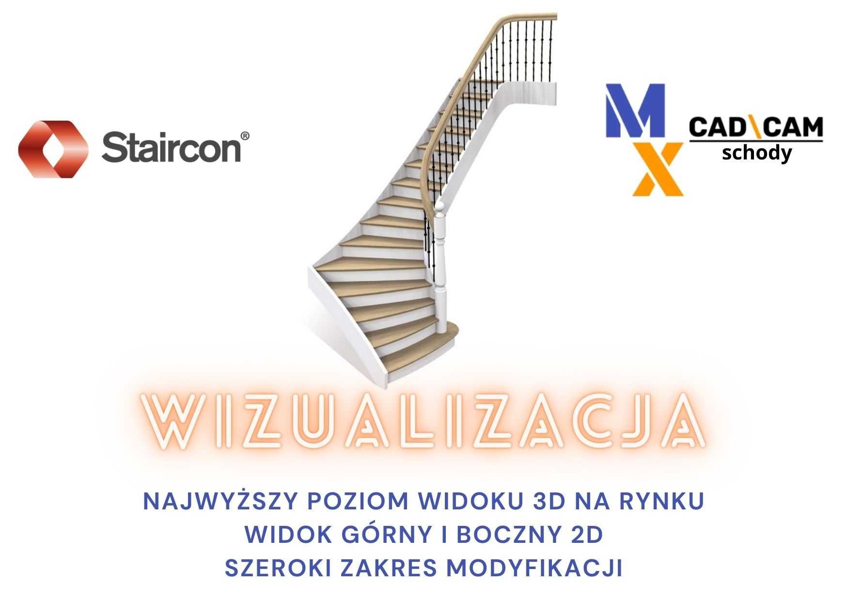 Oprogramowanie CAD/CAM do produkcji schodów STAIRCON