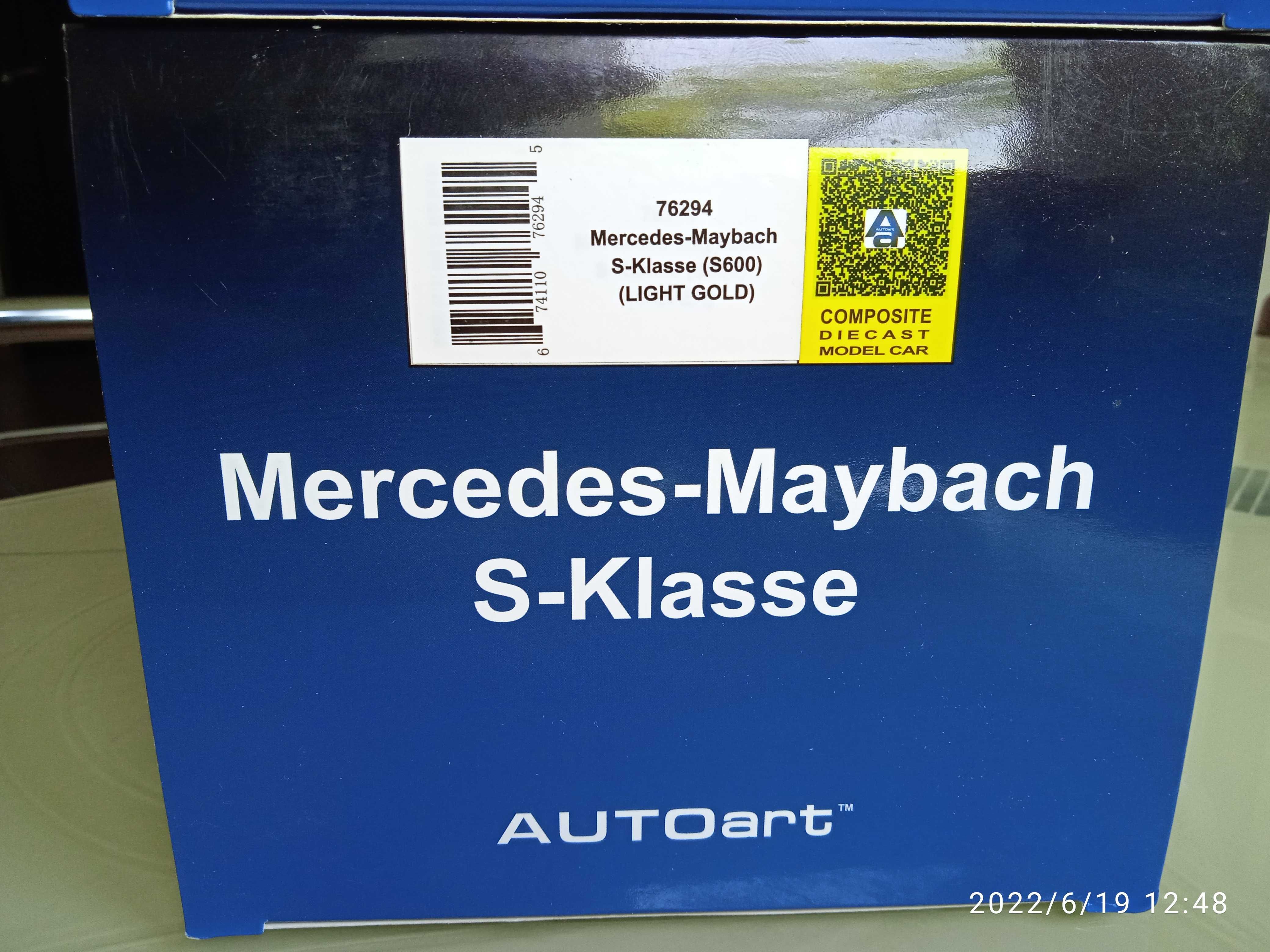 модель 1.18 Mercedes Maybach S-Klasse  AUTOart